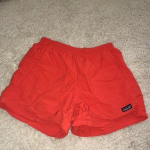 Orange Patagonia Shorts